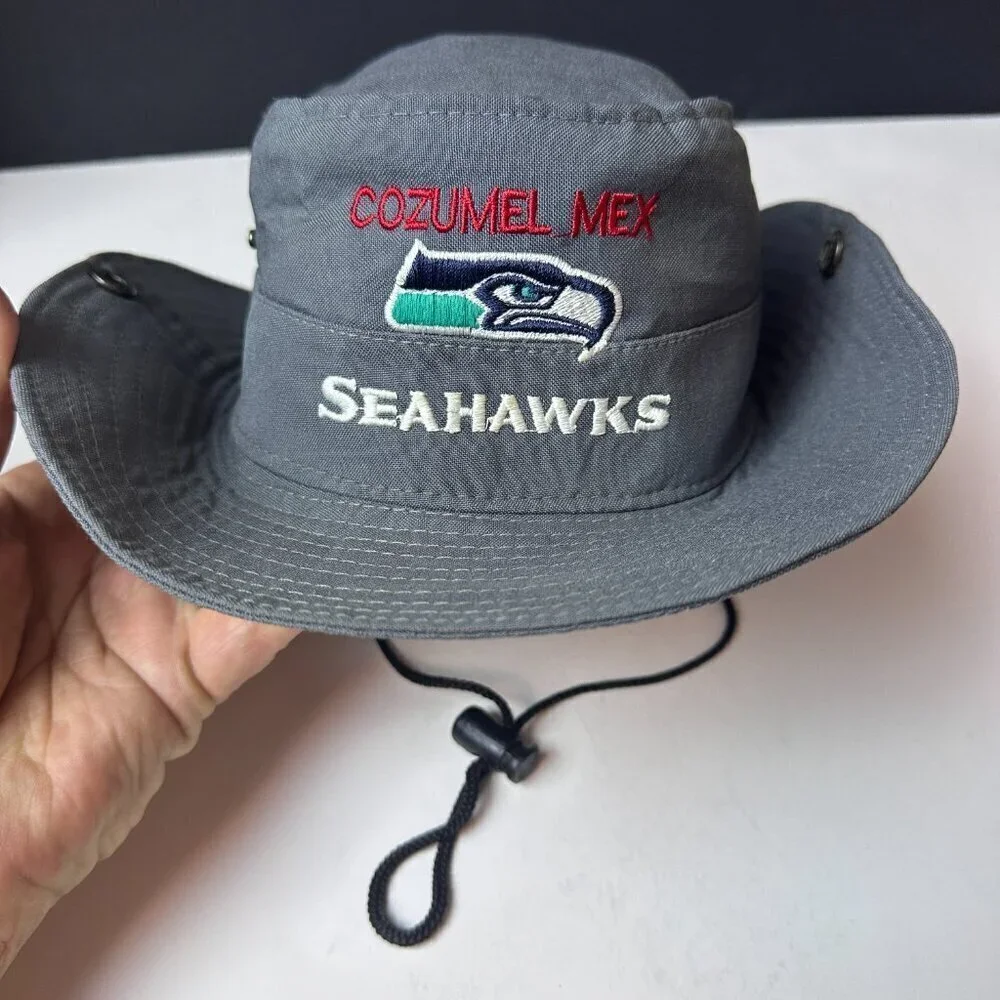 SEAHAWKS BUCKET OUTDOR HAT WITH EMBROIDERED LOGO, 